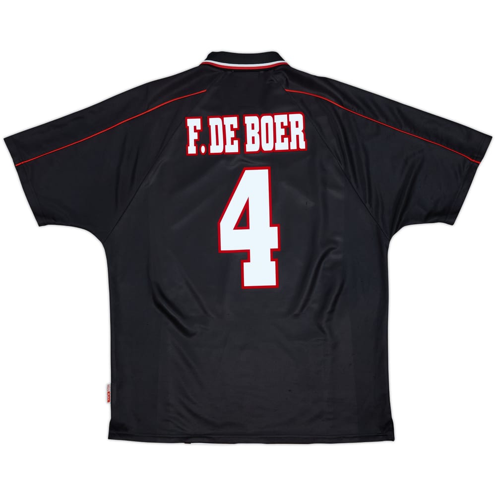 1998-99 Ajax Away Shirt F. De Boer #4 - 6/10 - (L)