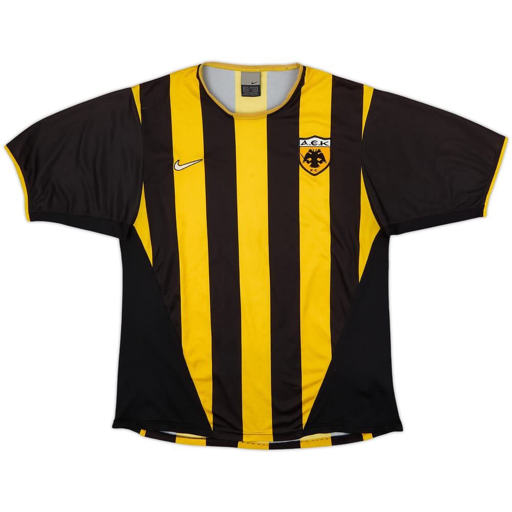 2002-04 AEK Athens Basic Home Shirt - 6/10 - (M)