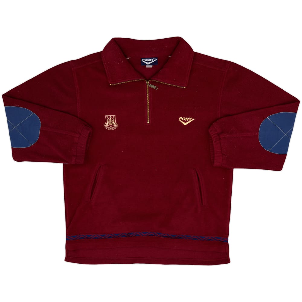 1995-97 West Ham Pony 1/4 Zip Fleece - 7/10 - (XXL)