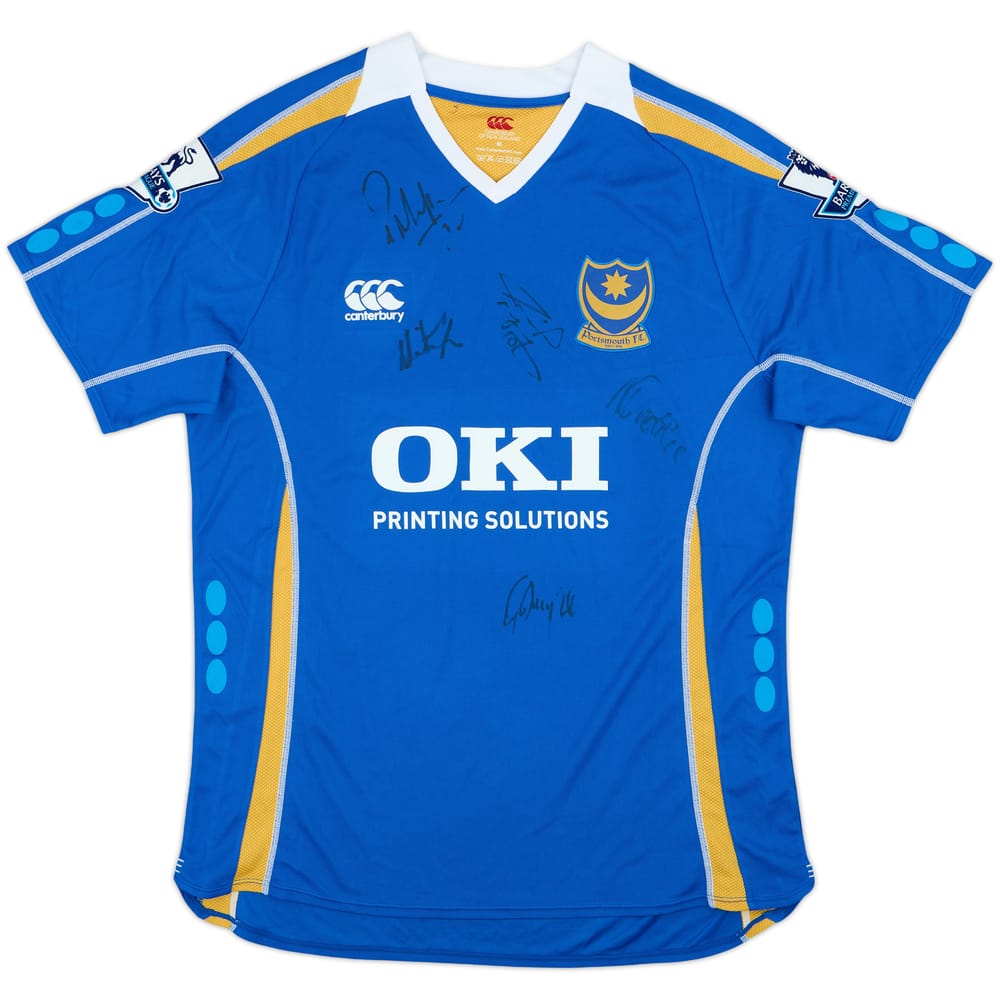 2007-08 Portsmouth Signed Home Shirt - 9/10 - (M)