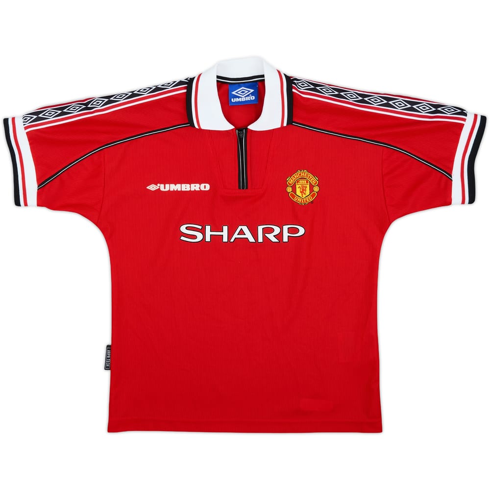 1998-00 Manchester United Home Shirt - 8/10 - (L.Boys)