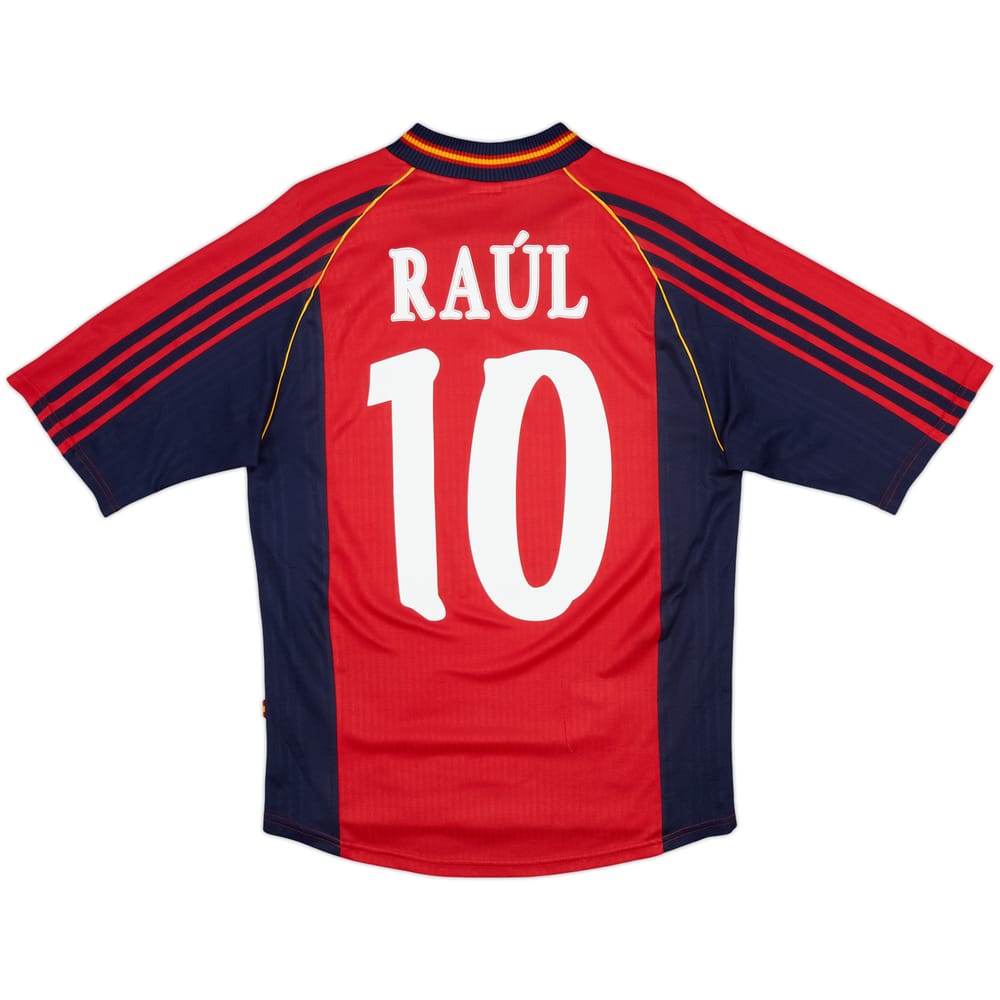 1998-99 Spain Home Shirt Raul #10 - 8/10 - (S)