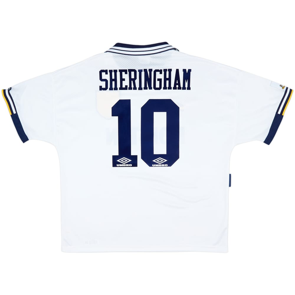 1993-95 Tottenham Home Shirt Sheringham #10 - 8/10 - (XXL)
