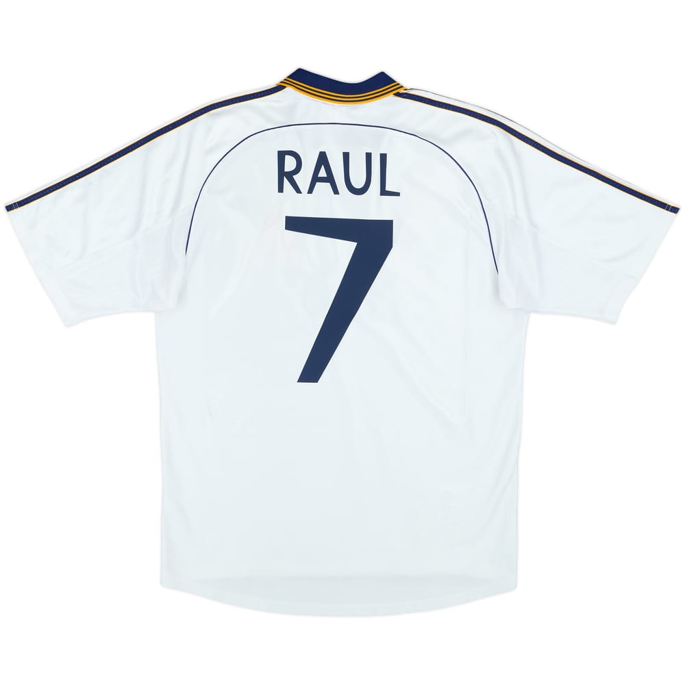1998-00 Real Madrid Home Shirt Raul #7 - 7/10 - (M)