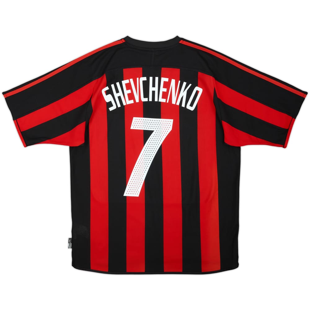 2003-04 AC Milan Home Shirt Shevchenko #7 - 6/10 - (M)