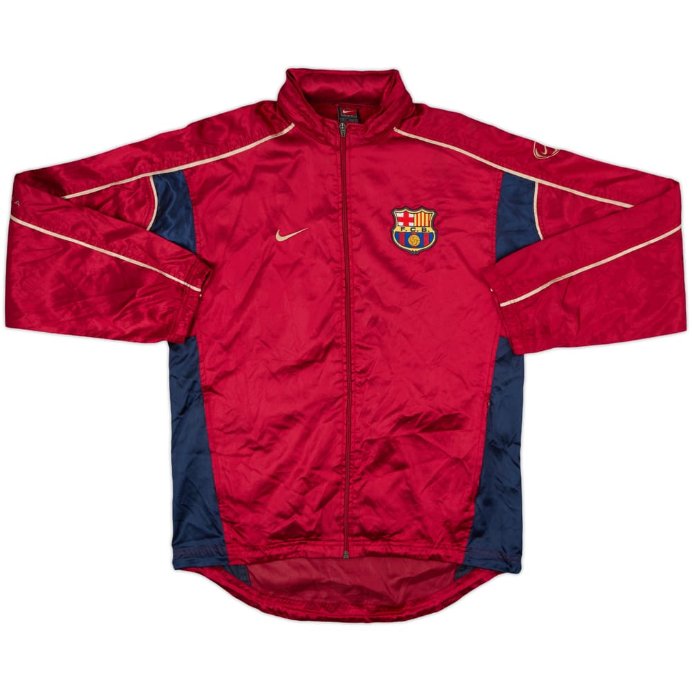 2001-02 Barcelona Nike Hooded Rain Jacket - 8/10 - (S)