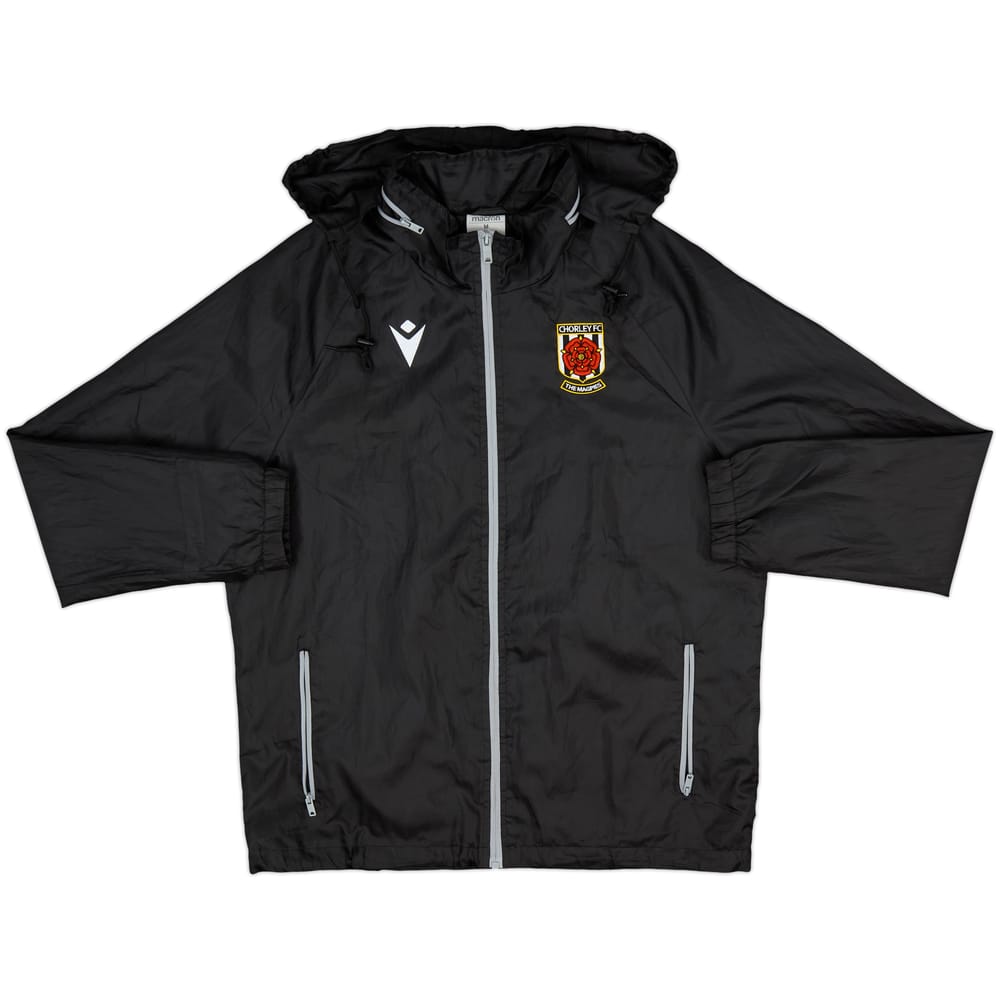 2020-21 Chorley Macron Hooded Track Jacket - 8/10 - (M)
