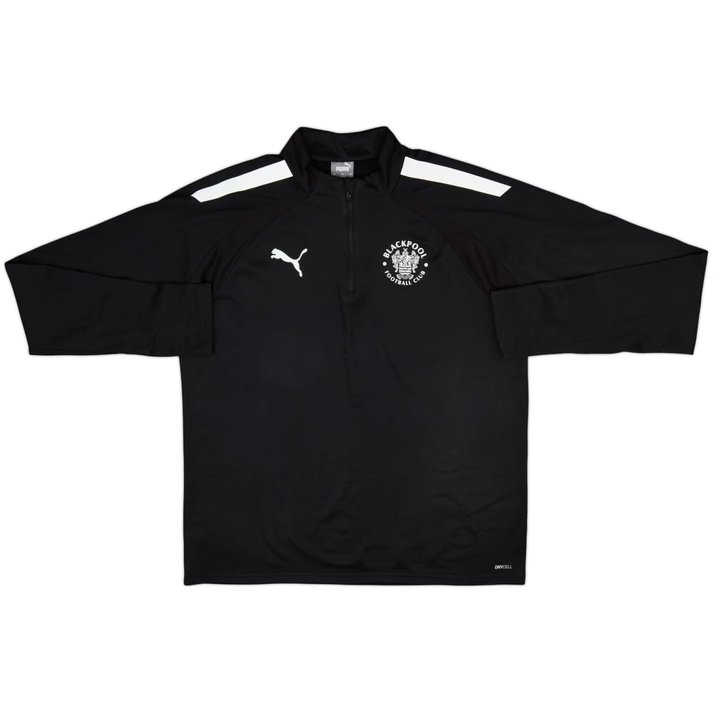 2022-23 Blackpool Puma 1/4 Zip Drill Top - 8/10 - (L)