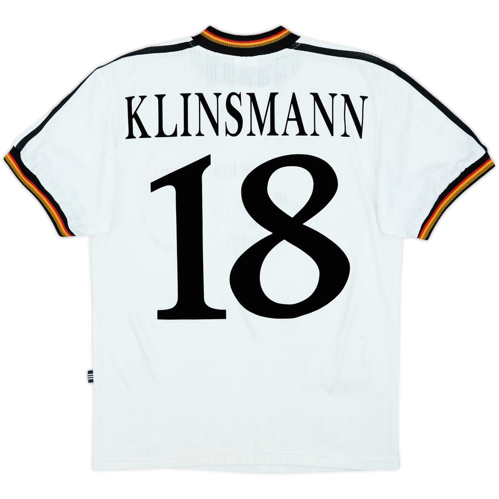 1996-98 Germany Home Shirt Klinsmann #18 - 8/10 - (XL.Boys)