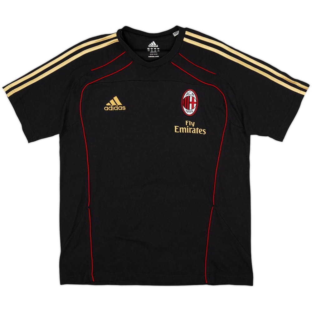 2010-11 AC Milan adidas Cotton Tee - 9/10 - (M/L)