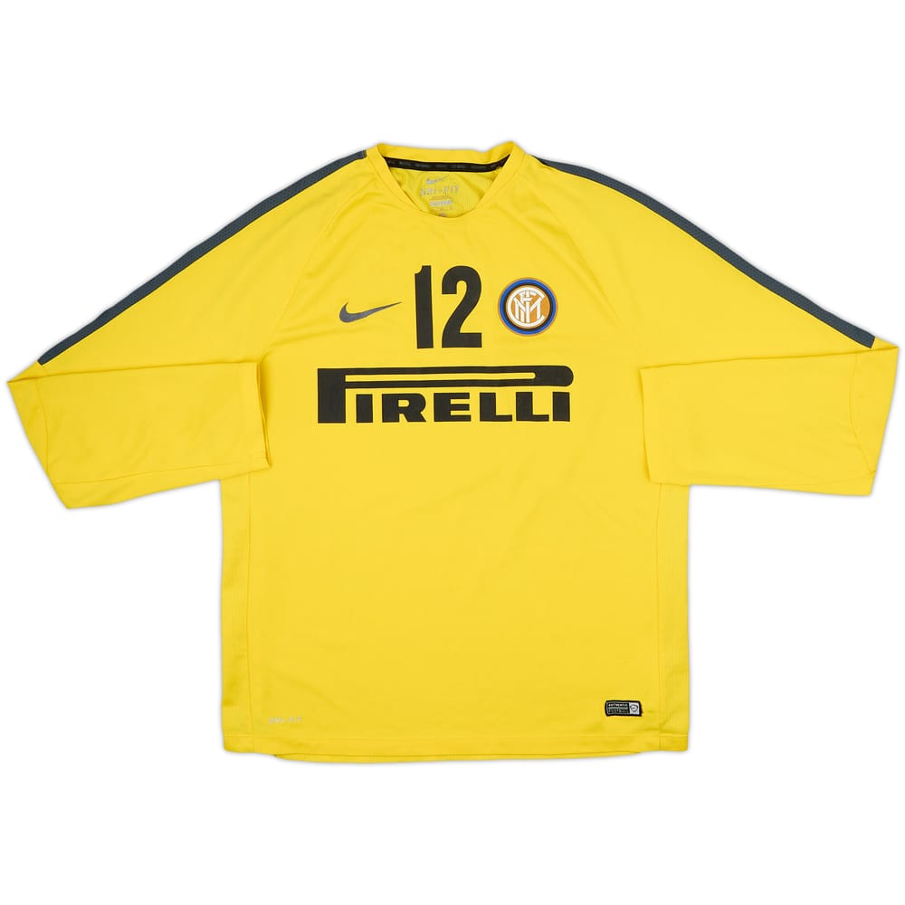 2014-15 Inter Milan Player Issue Nike Training L/S Shirt #12 - 5/10 - (XL)