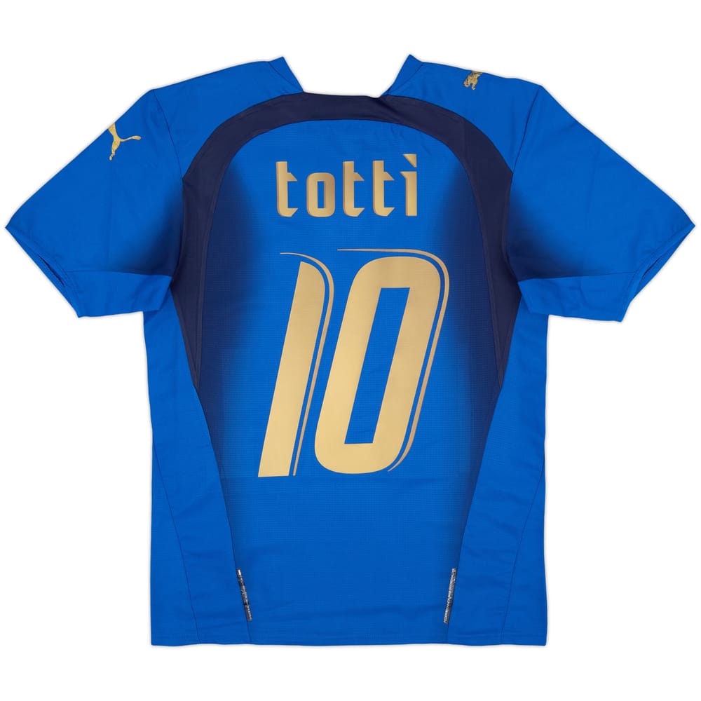 2006 Italy Home Shirt Totti #10 - 7/10 - (XS)