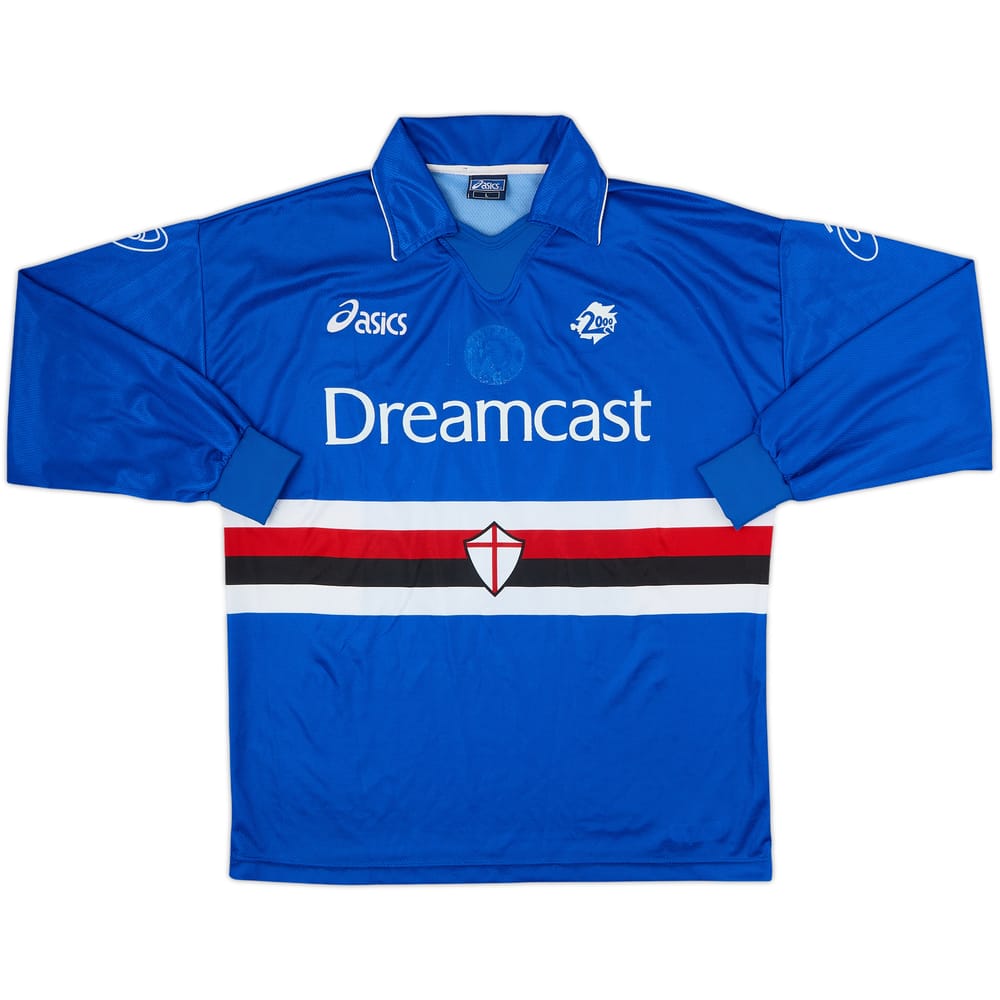 1999-00 Sampdoria Home L/S Shirt #5 - 5/10 - (L)