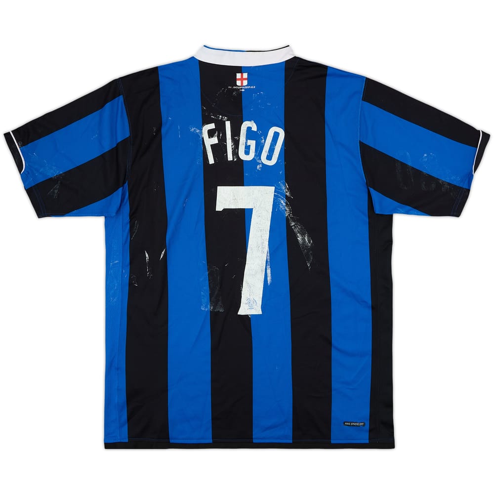 2006-07 Inter Milan Home Shirt Figo #7 - 4/10 - (L)
