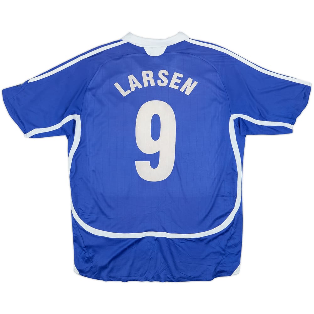 2006-07 Schalke Home Shirt Larsen #9 - 5/10 - (XL.Boys)