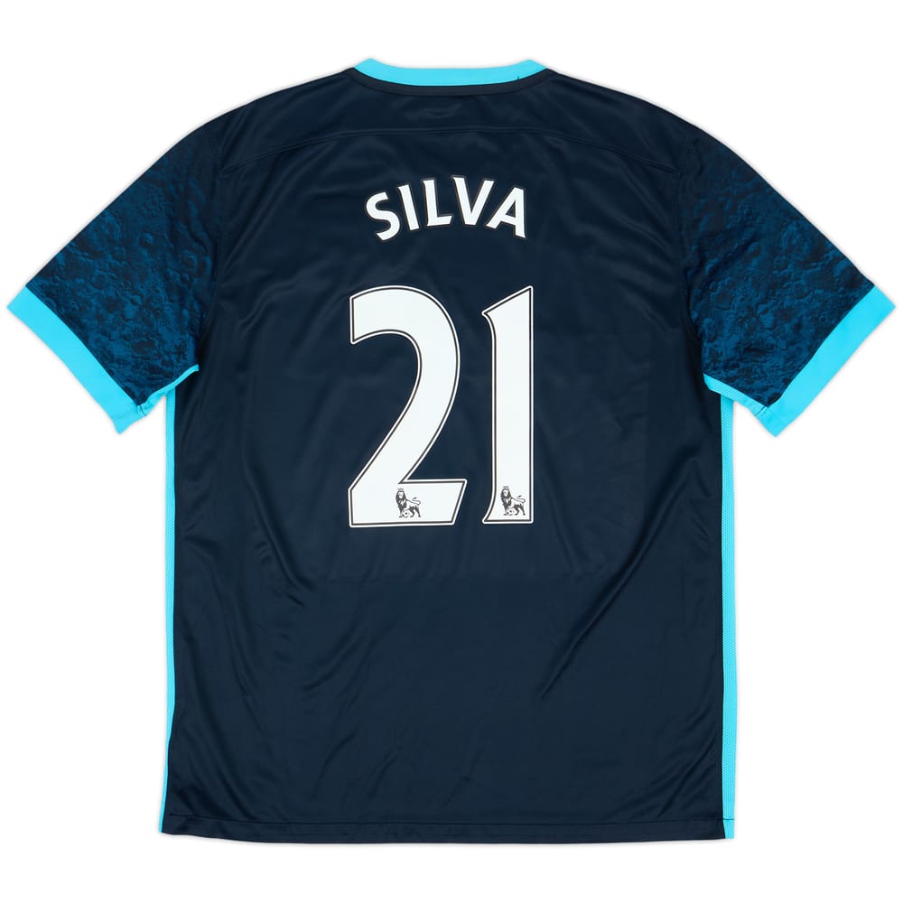 2015-16 Manchester City Away Shirt Silva #21 - 8/10 - (L)