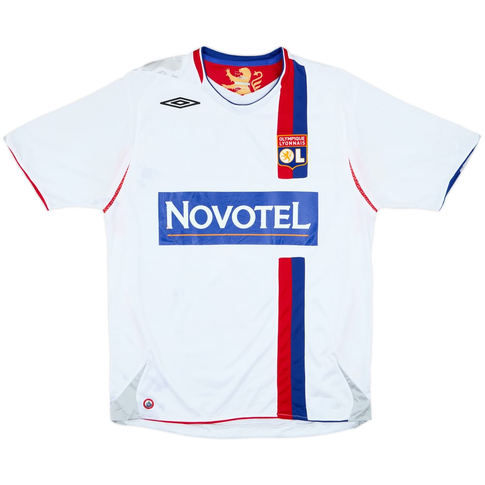 2006-08 Lyon Signed Home Shirt - 5/10 - (L)
