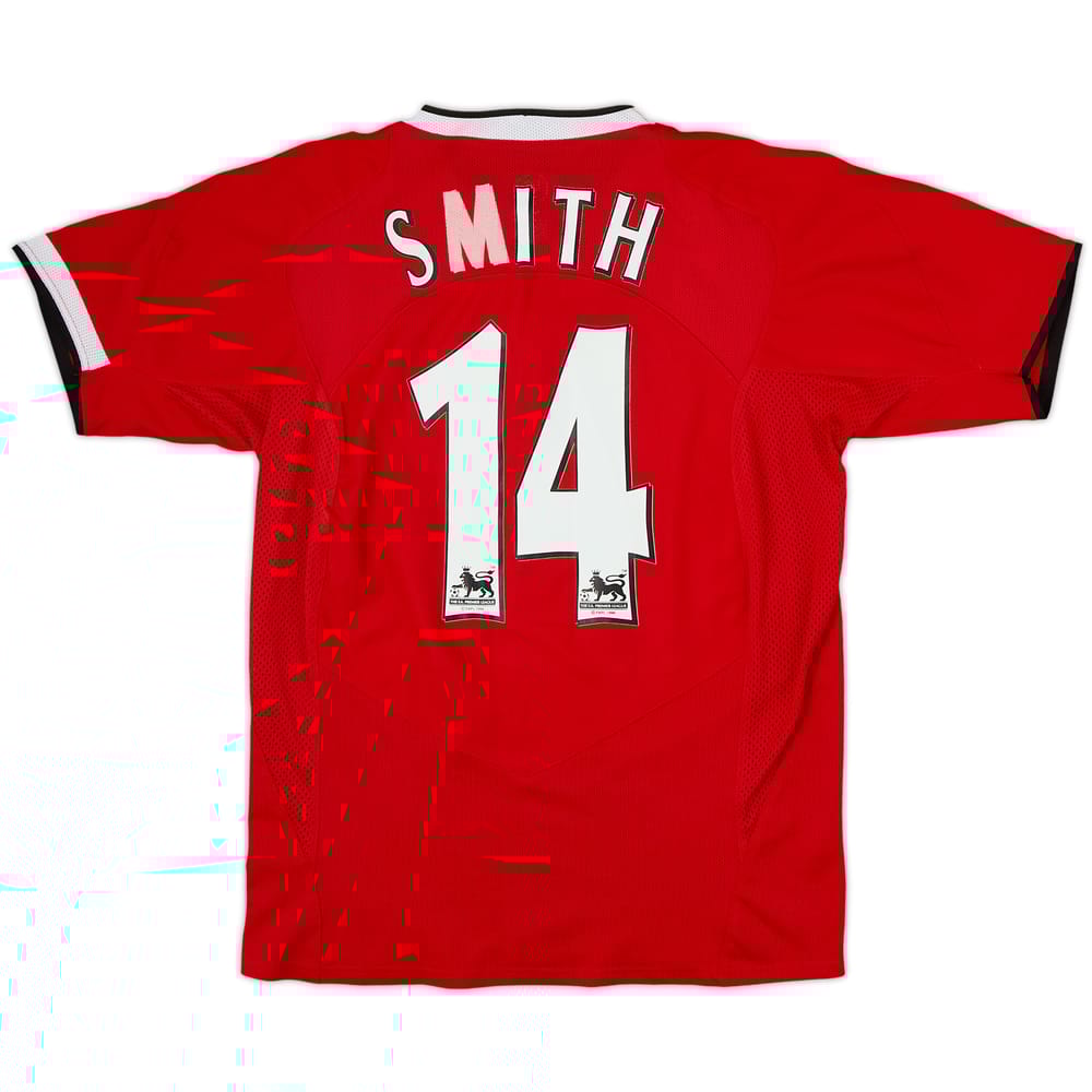 2004-06 Manchester United Home Shirt Smith #14 - 4/10 - (XL.Boys)
