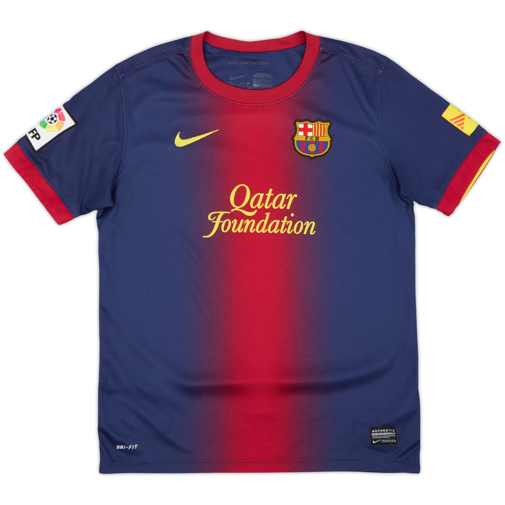 2012-13 Barcelona Home Shirt - 8/10 - (L.Boys)