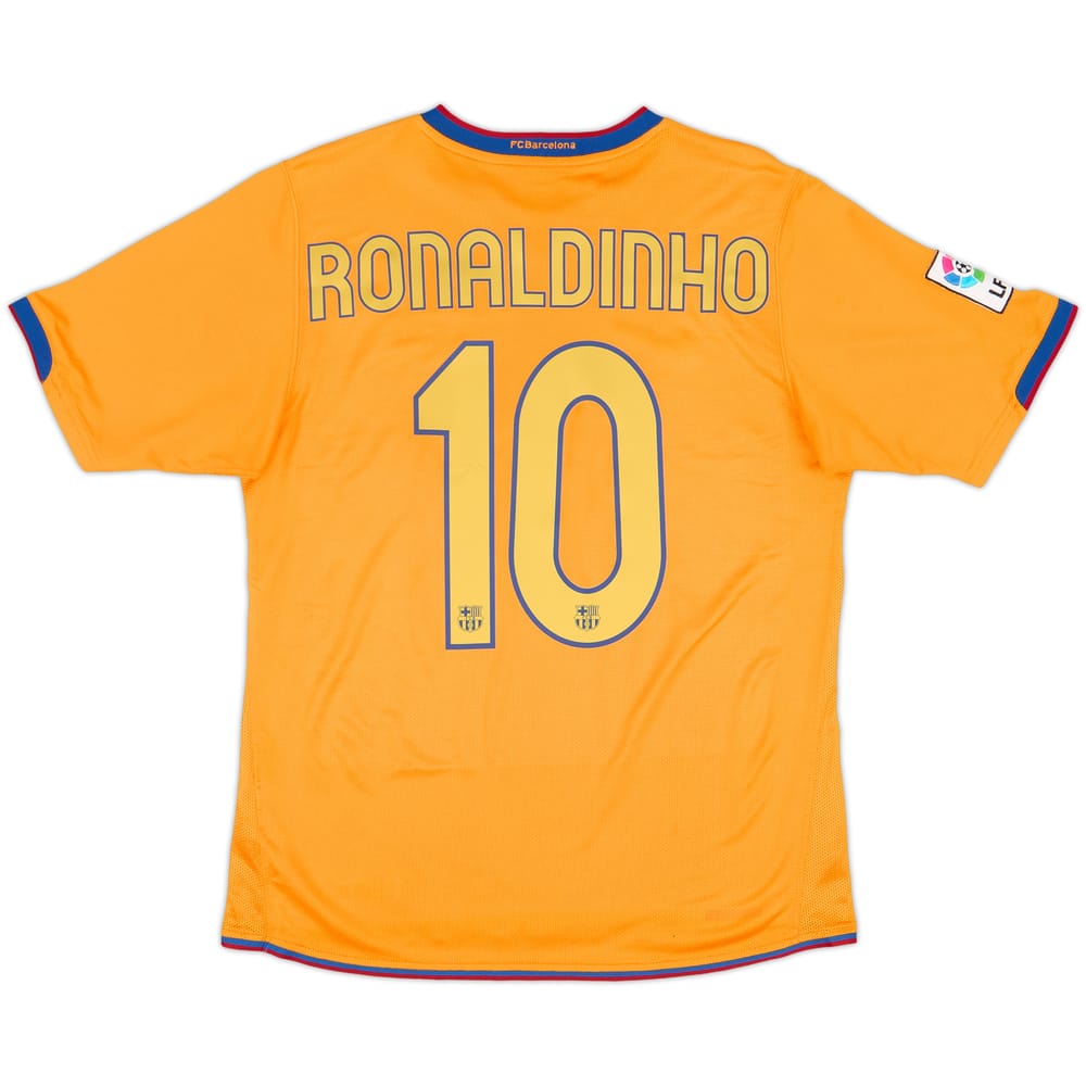 2006-08 Barcelona Away Shirt Ronaldinho #10 - 8/10 - (S)