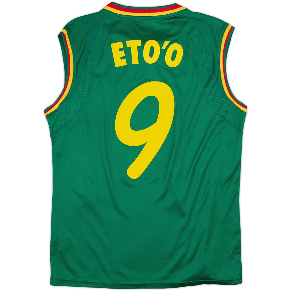 2002 Cameroon Home Vest Shirt Eto'o #9 - 7/10 - (L)