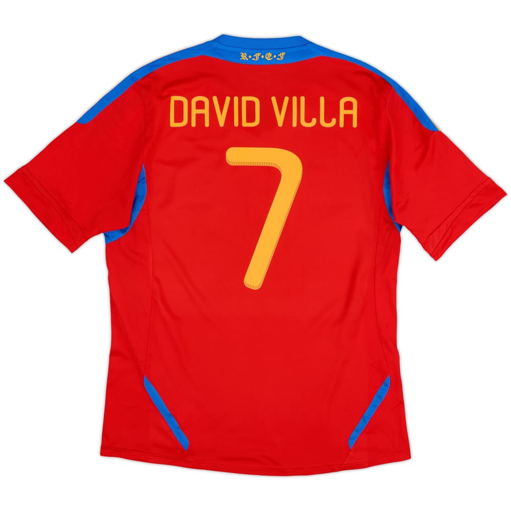 2010-11 Spain Home Shirt David Villa #7 - 5/10 - (L)