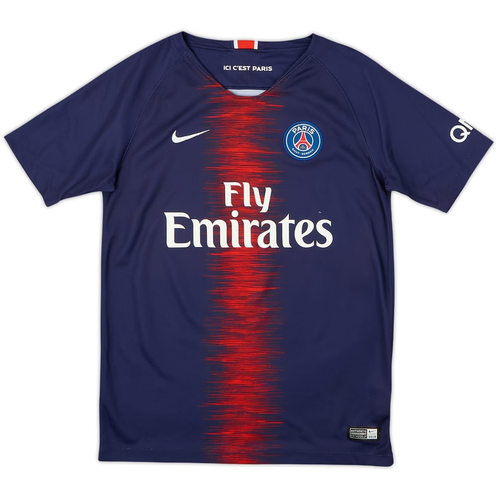 2018-19 Paris Saint-Germain Home Shirt - 5/10 - (L.Boys)