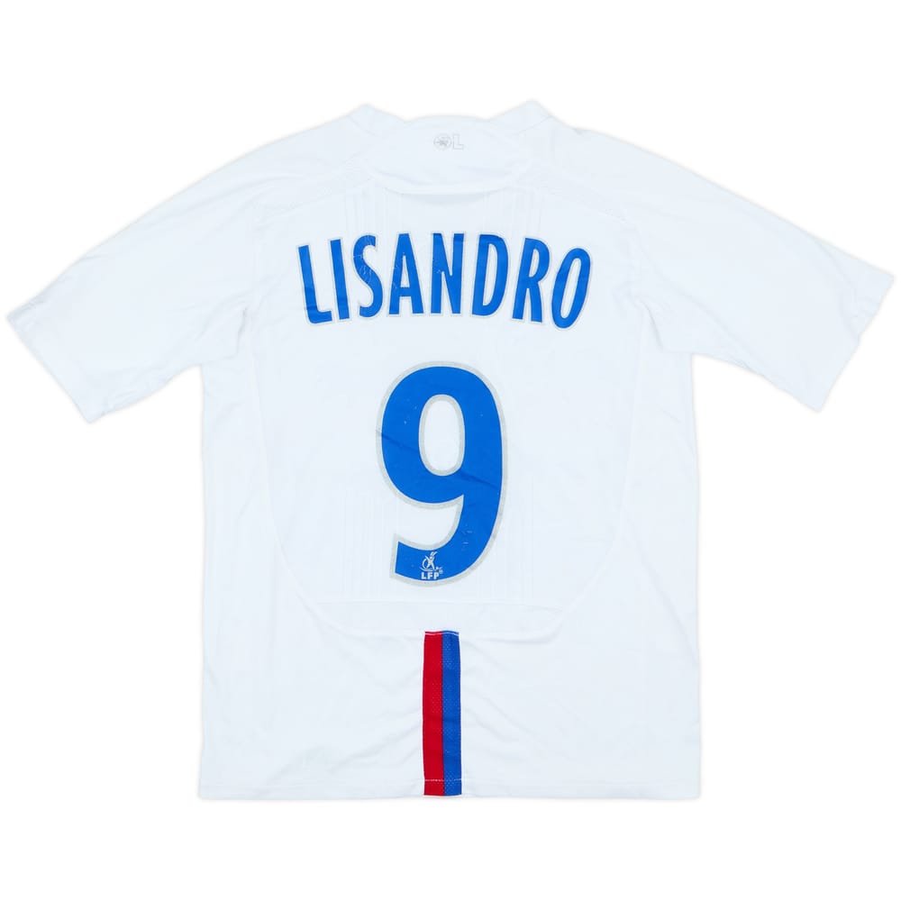 2006-08 Lyon Home Shirt Lisandro #9 - 6/10 - (M.Boys)