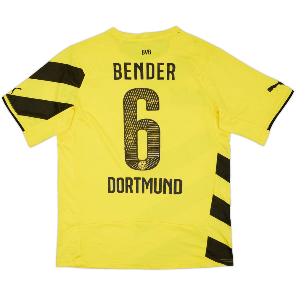 2014-15 Borussia Dortmund Home Shirt Bender #6 - 5/10 - (L)