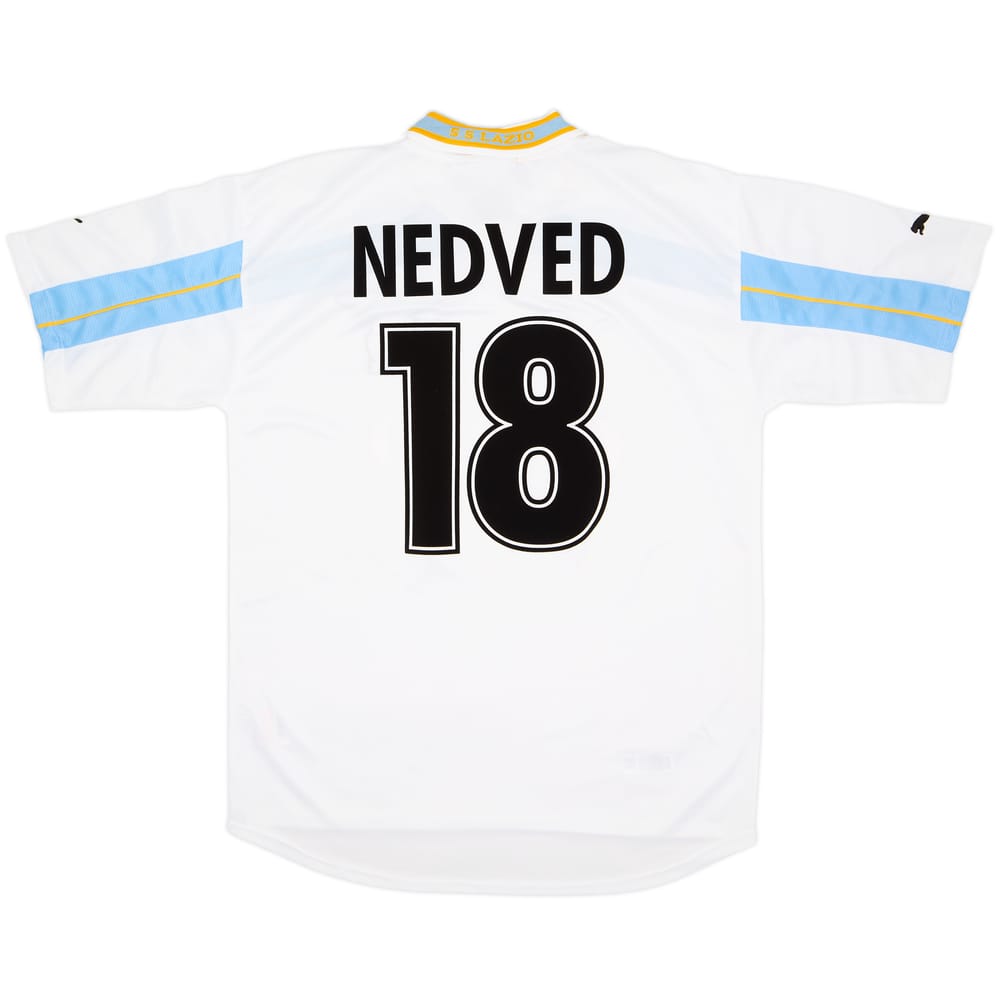 1999-00 Lazio Centenary Home Shirt Nedved #18 - 8/10 - (XL)