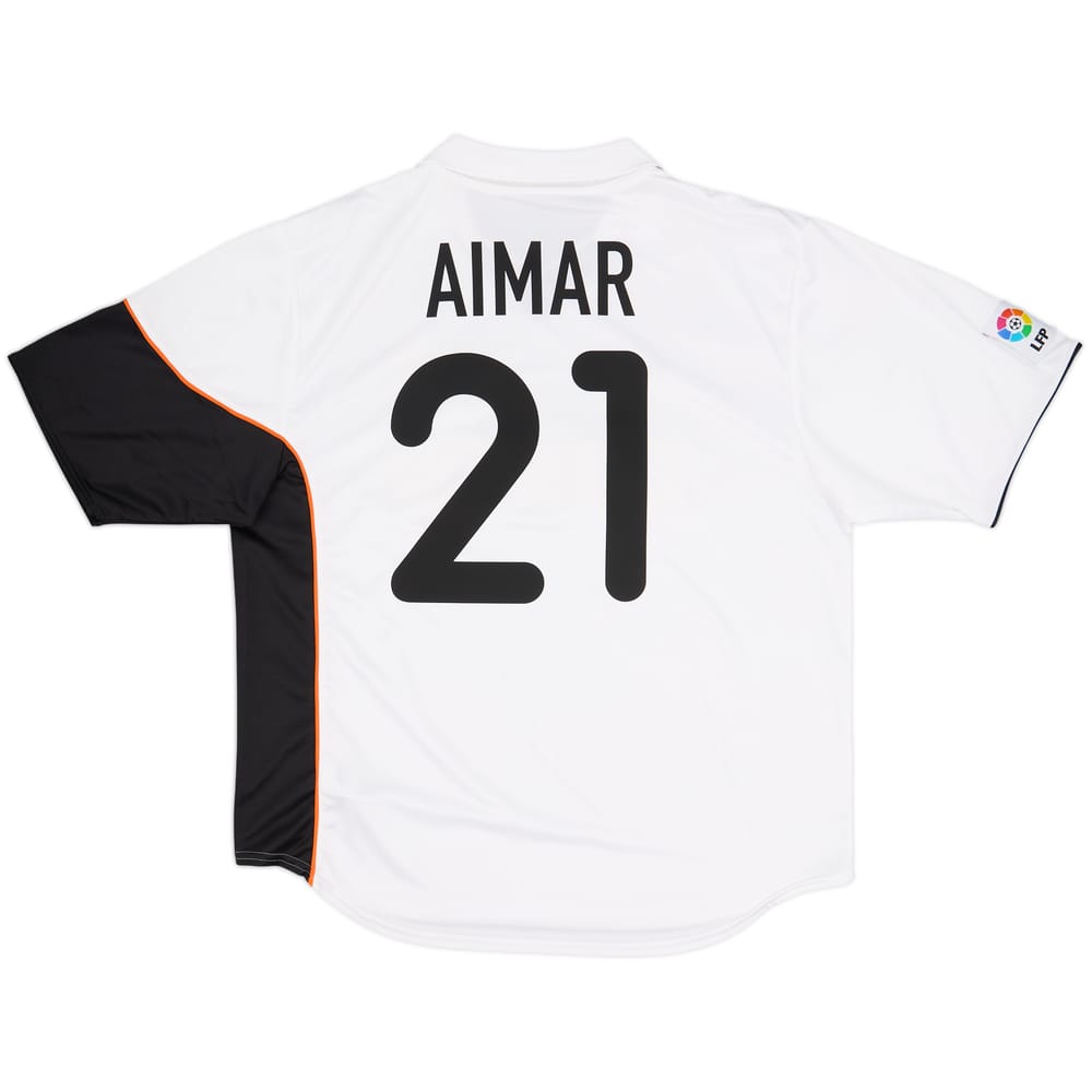 2001-02 Valencia Home Shirt Aimar #21 - 8/10 - (XL)