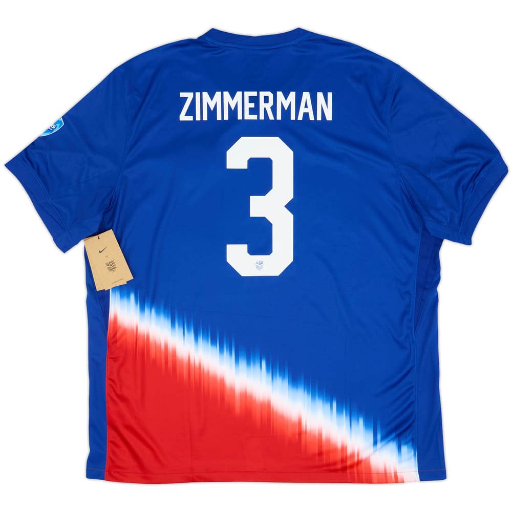 2024-25 USA Away Shirt Zimmerman #3 (XXL)