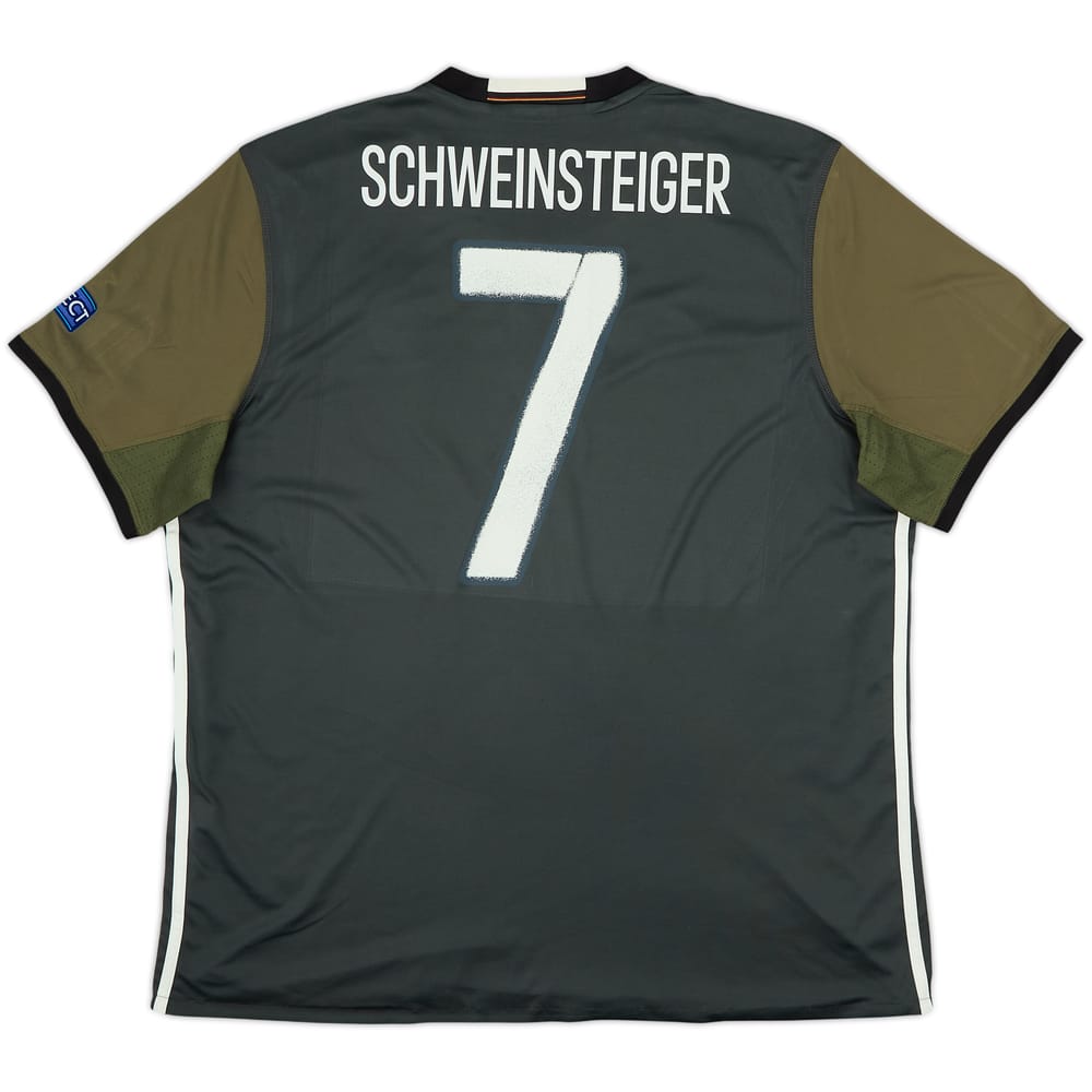 2015-17 Germany Away Shirt Schweinsteiger #7 - 8/10 - (XXL)
