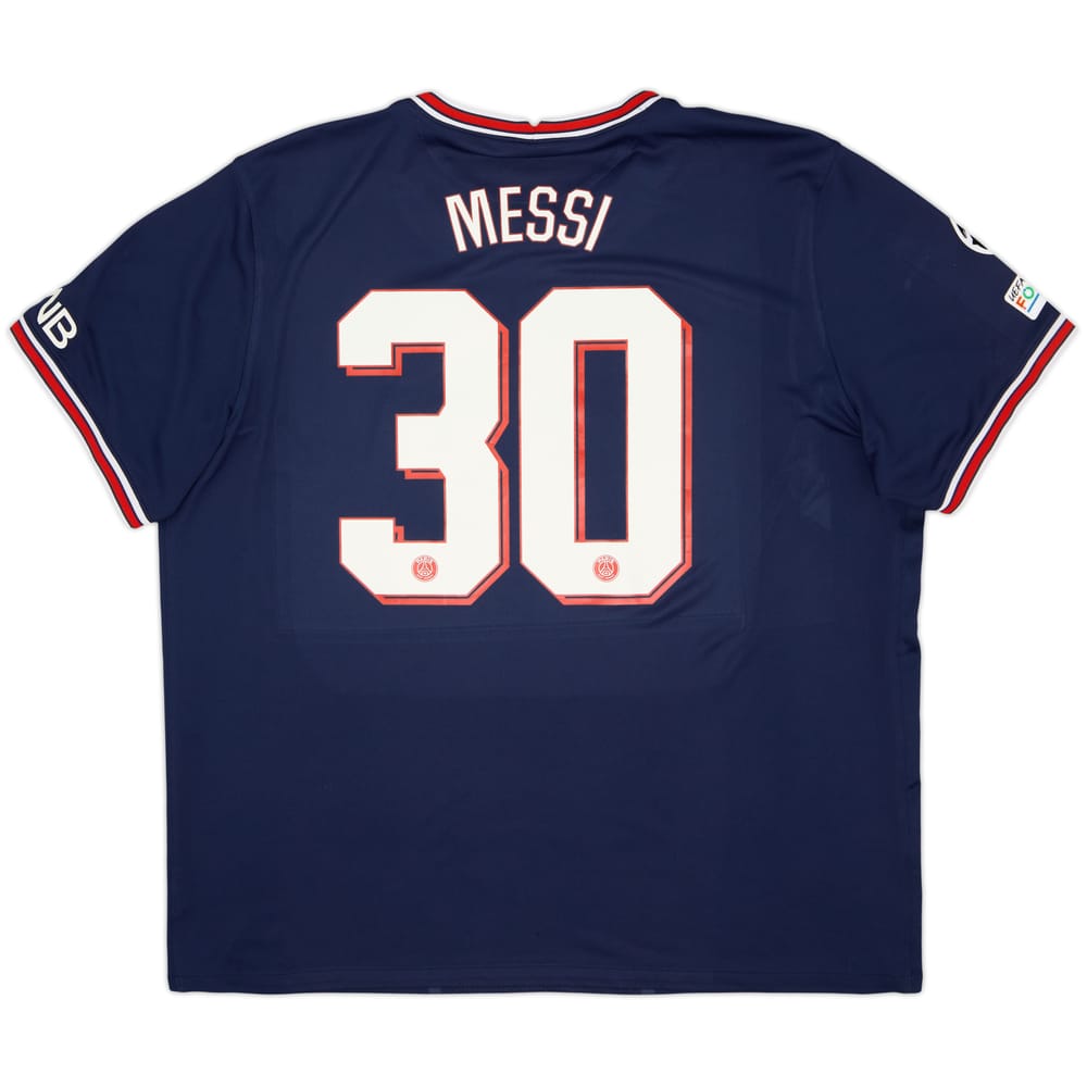 2021-22 Paris Saint-Germain Home Shirt Messi #30 - 8/10 - (XXL)