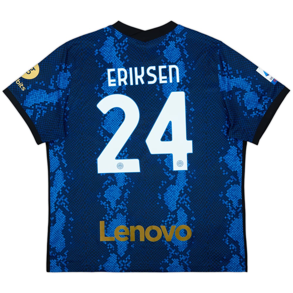 2021-22 Inter Milan Home Shirt Eriksen #24 - 8/10 - (XXL)