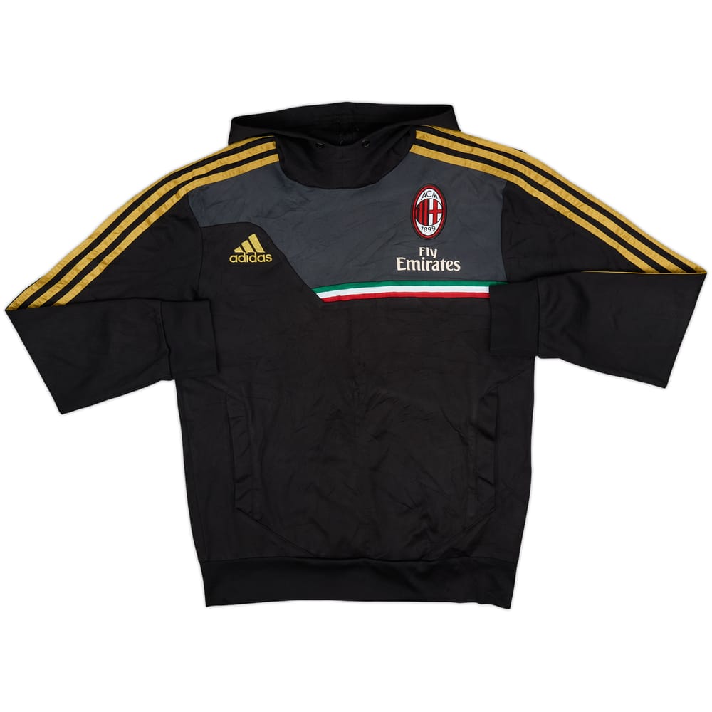 2013-14 AC Milan adidas Hooded Sweat Top - 6/10 - (S)