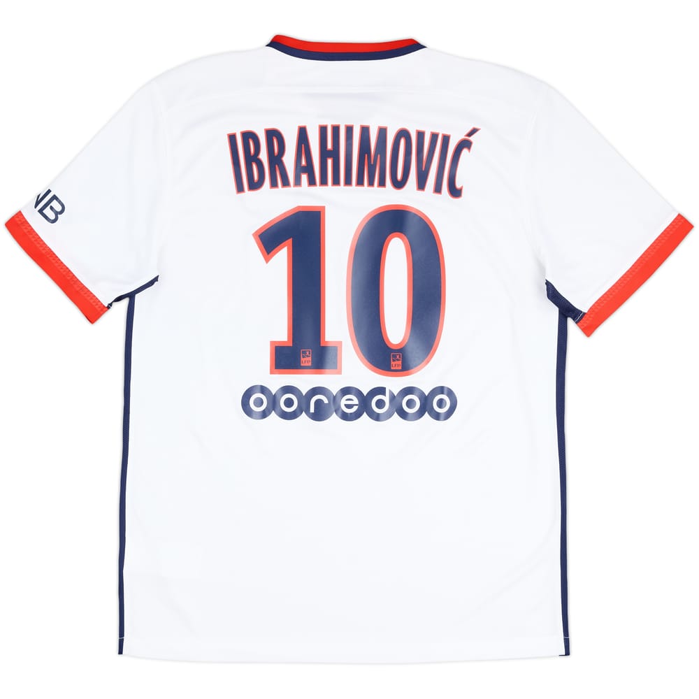 2015-16 Paris Saint-Germain Away Shirt Ibrahimovic #10 - 7/10 - (L)