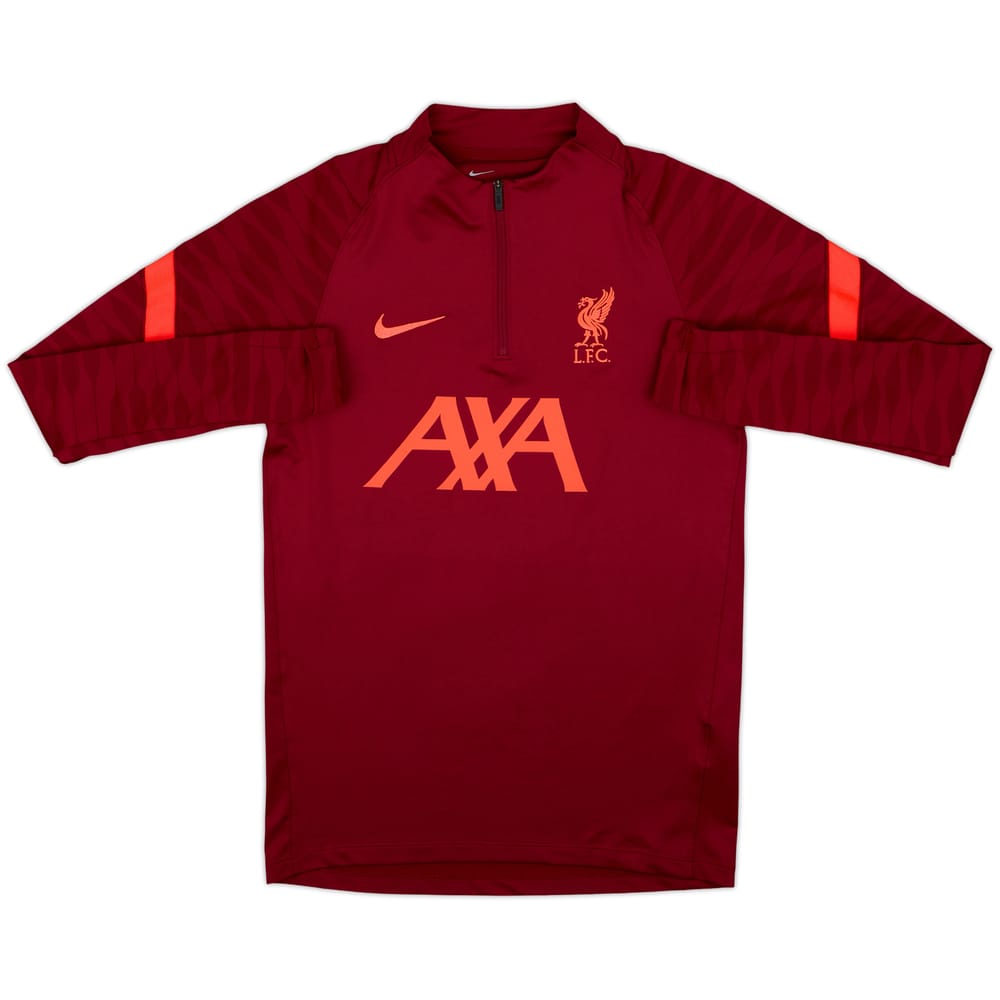 2021-22 Liverpool Nike 1/4 Zip Drill Top - 9/10 - (S)