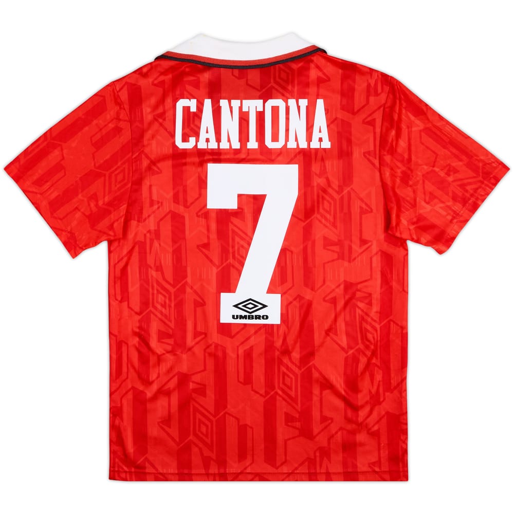 1992-94 Manchester United Home Shirt Cantona #7 - 8/10 - (S)