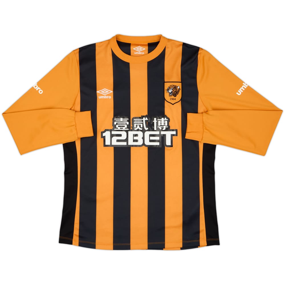 2014-15 Hull City Home L/S Shirt - 8/10 - (M)