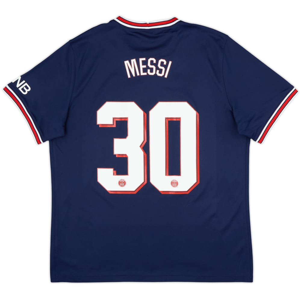 2021-22 Paris Saint-Germain Home Shirt Messi #30 - 7/10 - (XL)