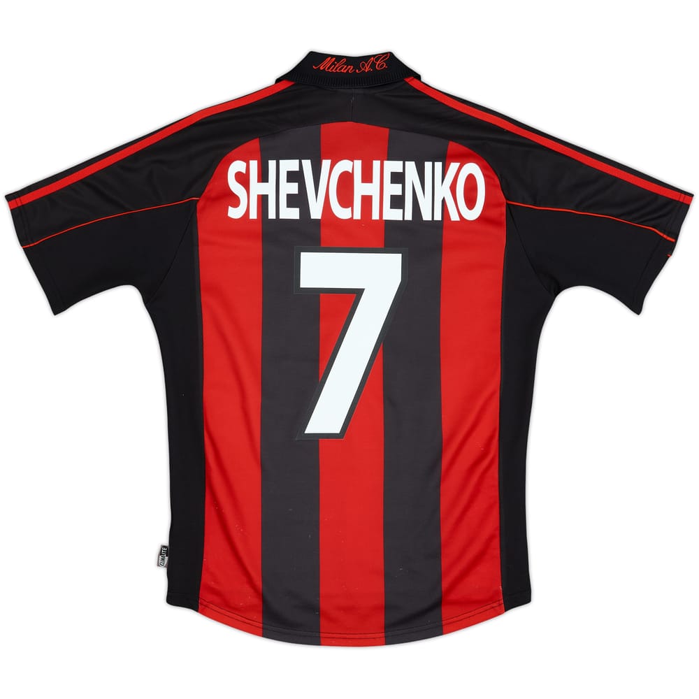 2000-02 AC Milan Home Shirt Shevchenko #7 - 5/10 - (S)