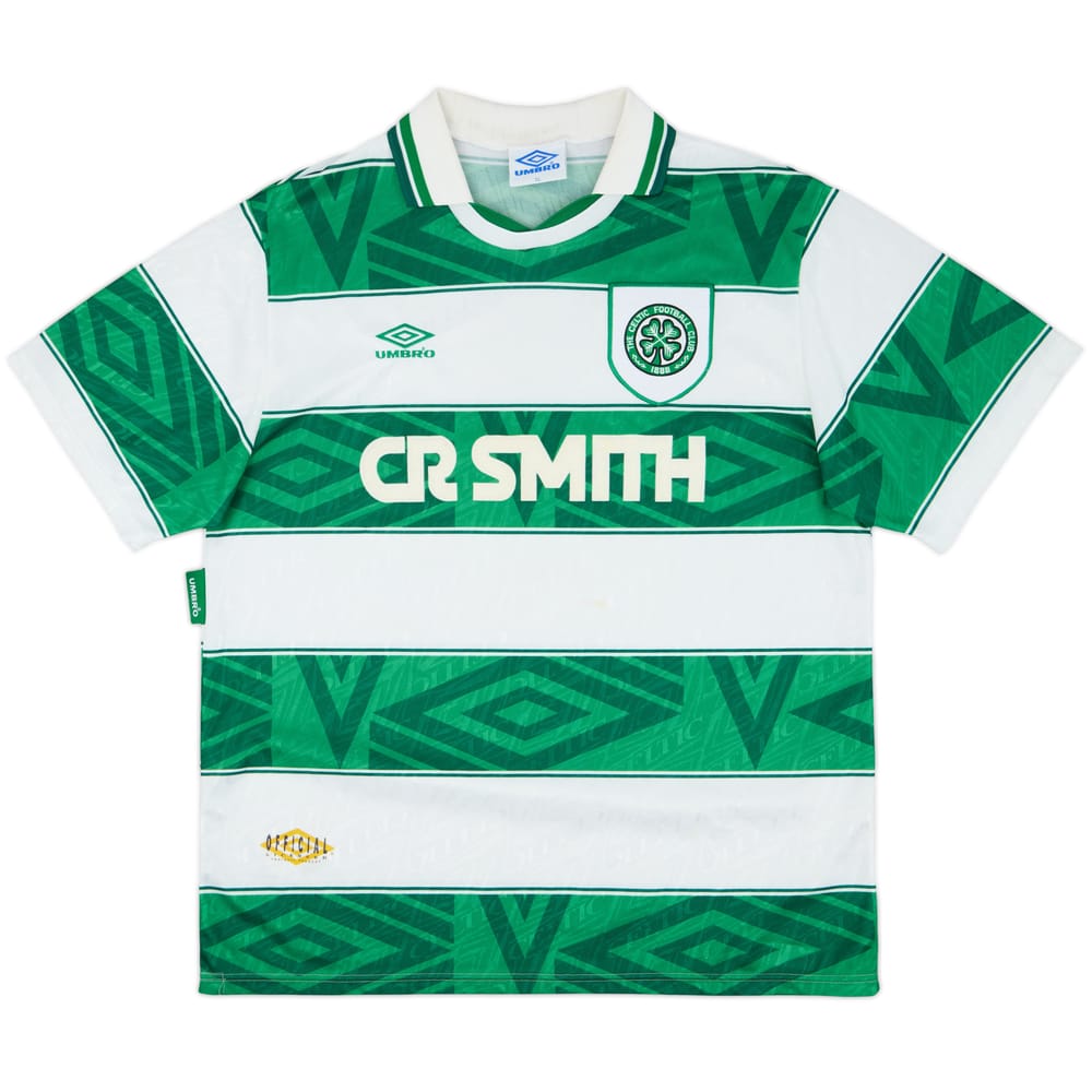 1993-95 Celtic Home Shirt - 7/10 - (XL)