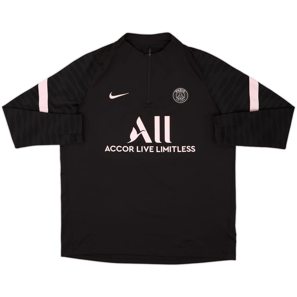 2021-22 Paris Saint-Germain Nike 1/4 Zip Drill Top - 7/10 - (XL)