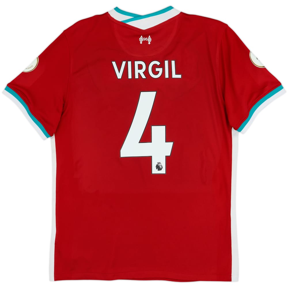 2020-21 Liverpool Home Shirt Virgil #4 - 6/10 - (M)