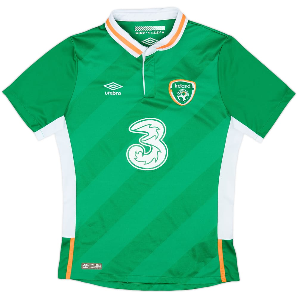 2016-17 Ireland Home Shirt - 7/10 - (L.Boys)