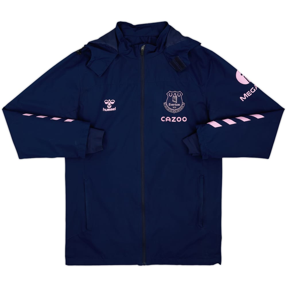 2022-23 Everton Umbro Hooded Rain Jacket - 9/10 - (S)