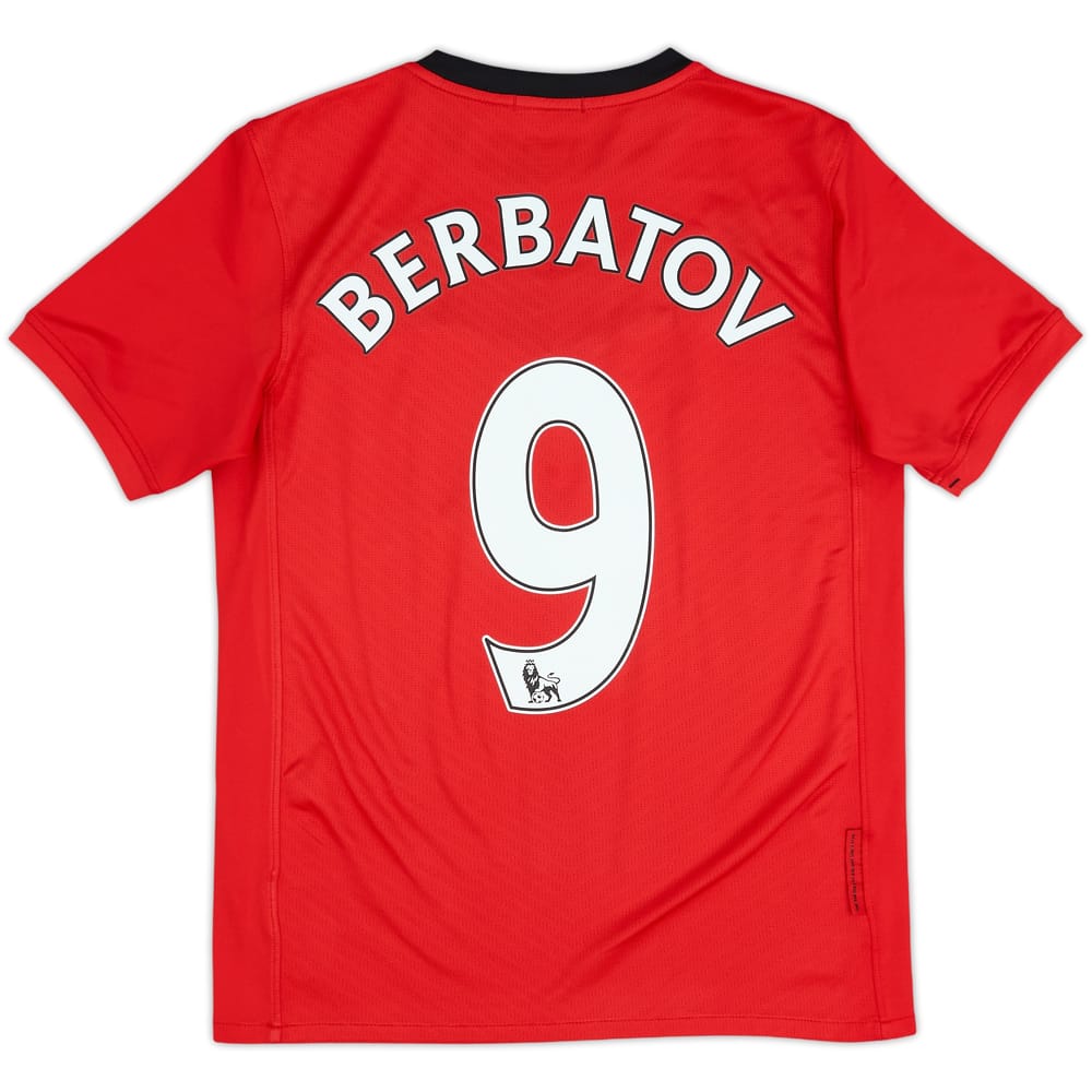 2009-10 Manchester United Home Shirt Berbatov #9 - 8/10 - (L.Boys)