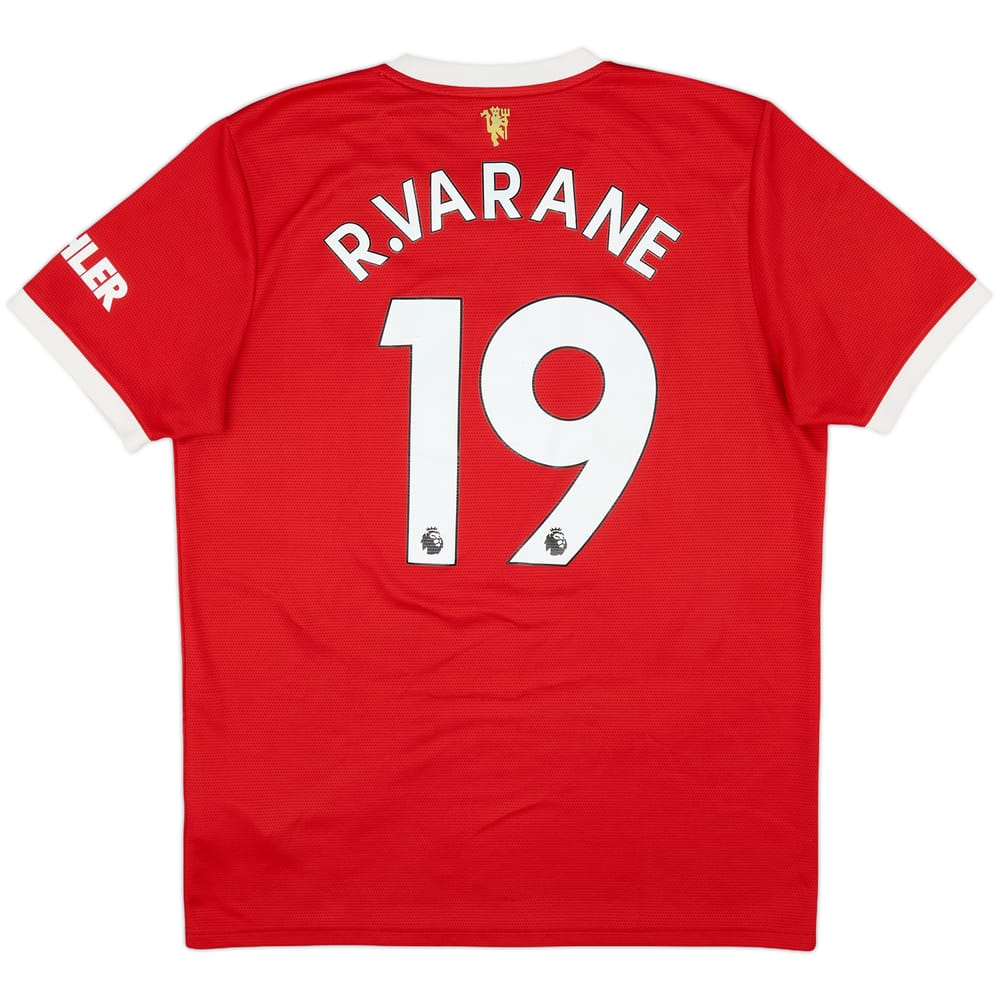 2021-22 Manchester United Home Shirt R.Varane #19 - 8/10 - (L)