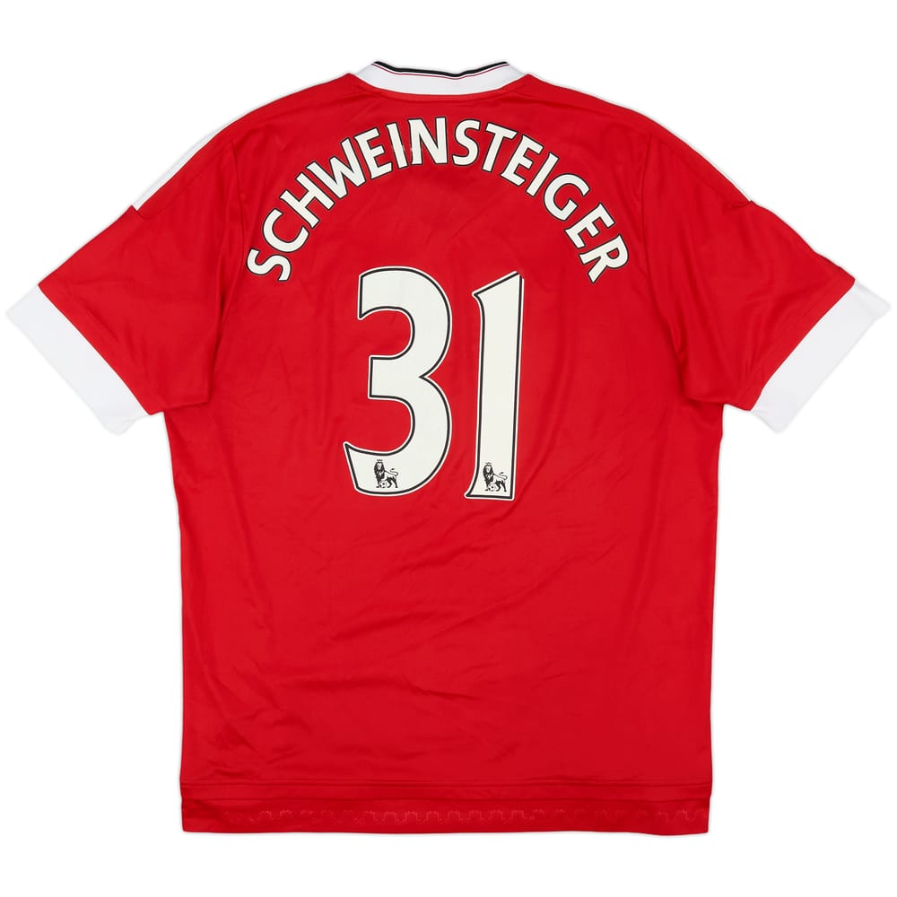 2015-16 Manchester United Home Shirt Schweinsteiger #31 - 5/10 - (L)
